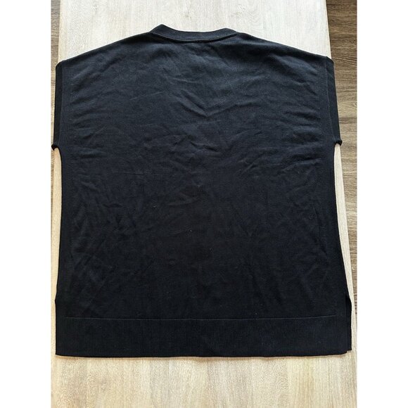 Talbots NWT Black Cardigan Cotton Blend Gold Buttons Size XL - Picture 6 of 7